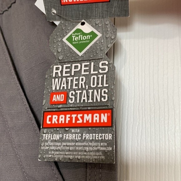 NWT Craftsman Grey Rib Stop Cargo Shorts Sz 42 - Picture 5 of 9
